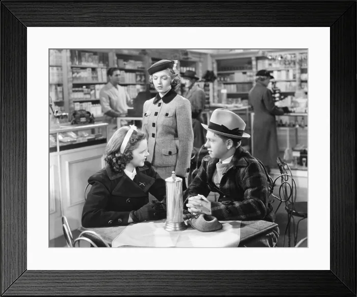 Framed Print : LOVE FINDS ANDY HARDY, from left: Judy Garland, Lana Turner, Mickey Rooney, 1938