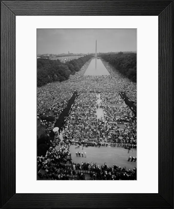 Framed Print : 1963 March on Washington, at the height of the 20th century civil rights movement. Crowds of people on The Mall, dwarfed previous African American Washington demonstrations Framed Print : 1963 March on Washington, at the height of the 20th century civil rights movement. Crowds of people on The Mall, dwarfed previous African American Washington demonstrations