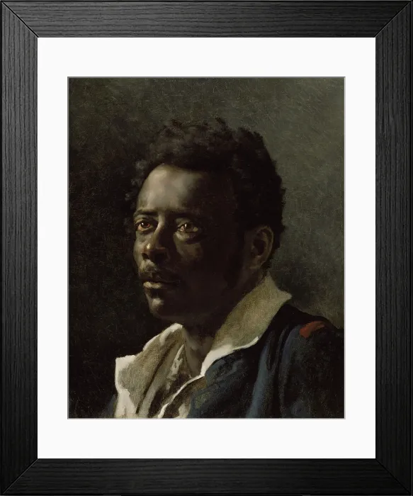 Framed Print : Study of a Model, by Theodore Gericault, 1818-19, French painting, oil on canvas
