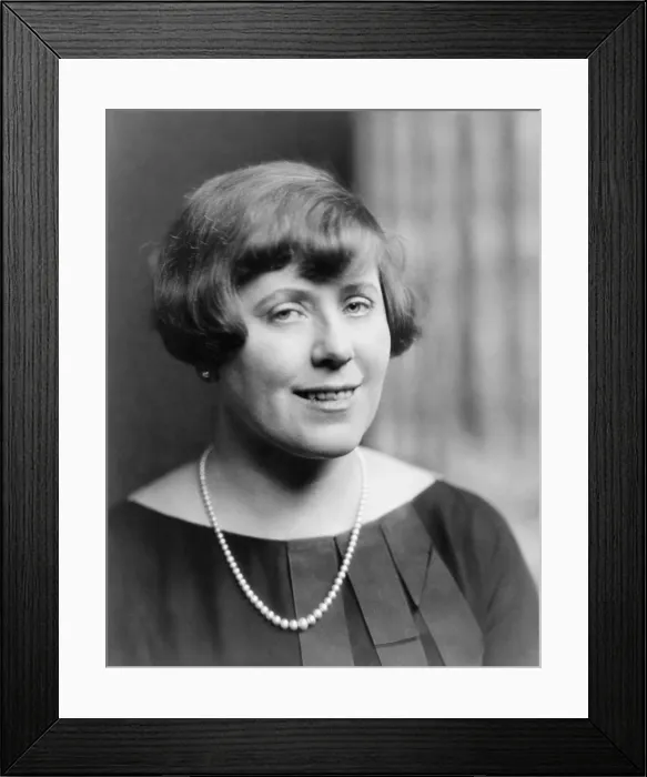 Framed Print : Baroness Hilla Rebay, an abstract painter and key advisor Solomon R. Guggenheim, as he built the modern art collection to be housed in the Solomon R. Guggenheim Museum