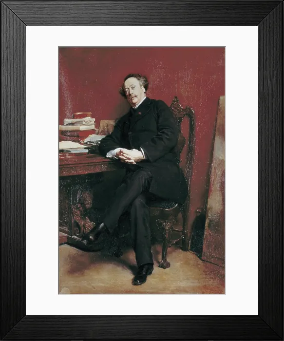 Framed Print : MEISSONIER, Ernest (1815-1891). Portrait of Alexandre Dumas fils. 1877. Oil on canvas. Private Collection. - Iberfoto / Everett Collection (288970)**US SALES ONLY** Framed Print : MEISSONIER, Ernest (1815-1891). Portrait of Alexandre Dumas fils. 1877. Oil on canvas. Private Collection. - Iberfoto / Everett Collection (288970)**US SALES ONLY**