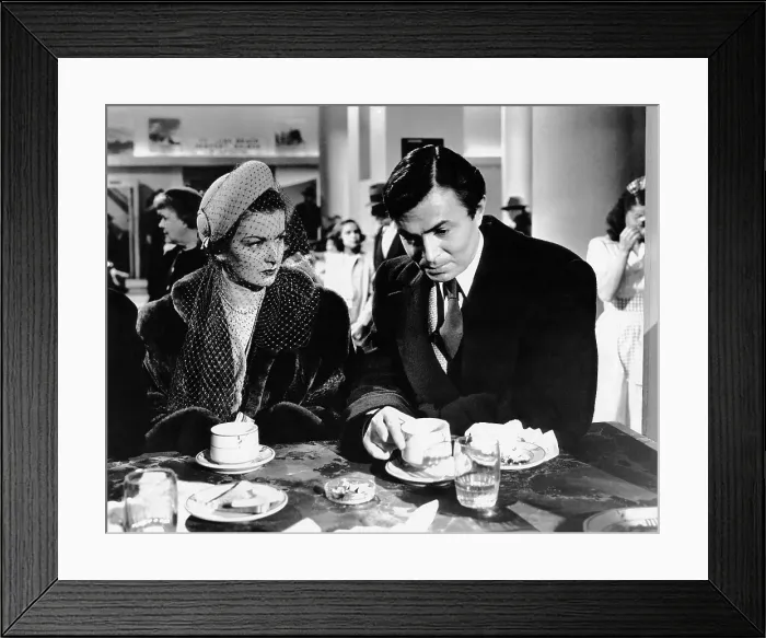 Framed Print : THE RECKLESS MOMENT, from left, Joan Bennett, James Mason, 1949
