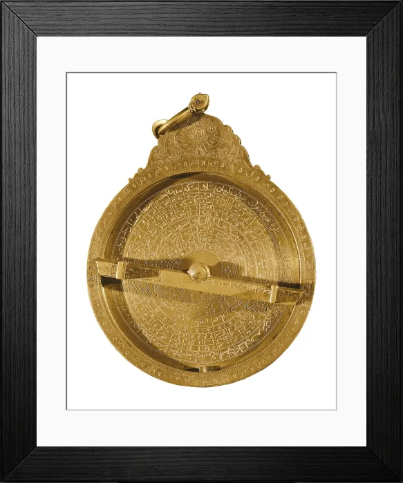 Framed Print : Persian astrolabe from 17th century. FRANCE. Paris. Museum of Arts and Crafts (CNAM). - BeBa / Iberfoto / Everett Collection (288976)**US SALES ONLY** Framed Print : Persian astrolabe from 17th century. FRANCE. Paris. Museum of Arts and Crafts (CNAM). - BeBa / Iberfoto / Everett Collection (288976)**US SALES ONLY**