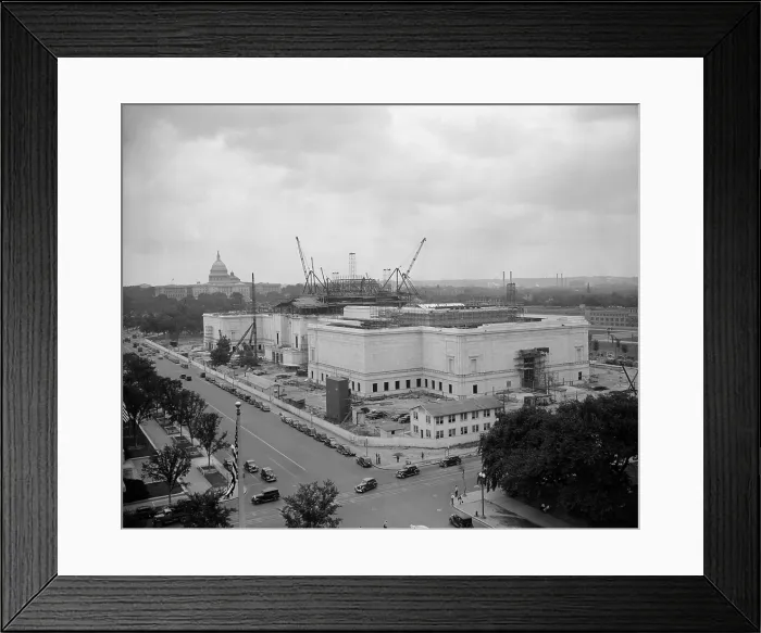 Framed Print : Construction of National Gallery of Art, Washington, D.C. ca. 1939