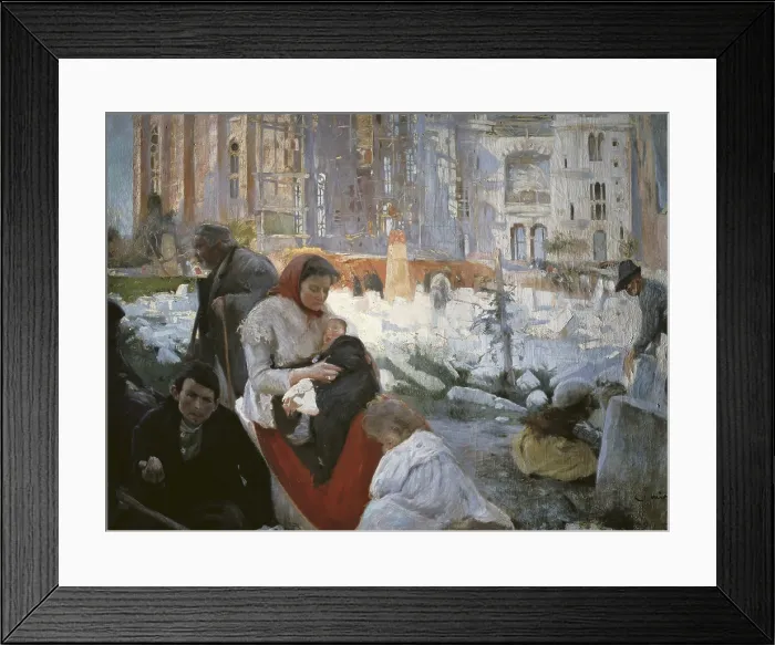 Framed Print : MIR I TRINXET, Joaquim (1873-1940). The Cathedral of the Poor. 1898. Modernism. Oil on canvas. Private Collection. - CAGP / Iberfoto / Everett Collection (288113)**US SALES ONLY** Framed Print : MIR I TRINXET, Joaquim (1873-1940). The Cathedral of the Poor. 1898. Modernism. Oil on canvas. Private Collection. - CAGP / Iberfoto / Everett Collection (288113)**US SALES ONLY**