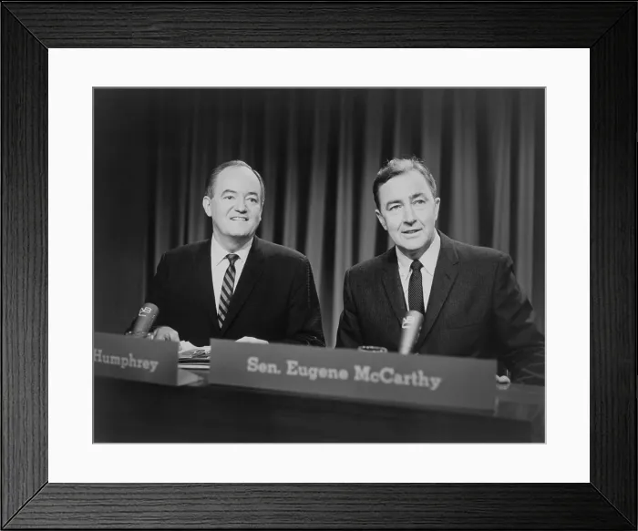 Framed Print : Hubert Humphrey and Eugene McCarthy were Minnesota's Senators in 1964 Framed Print : Hubert Humphrey and Eugene McCarthy were Minnesota's Senators in 1964