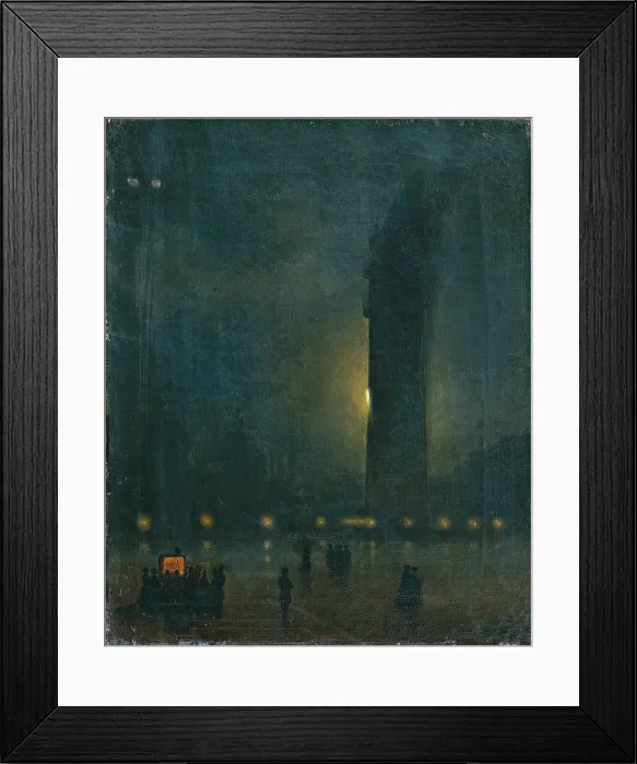 Framed Print : Fog in St Marks Square, by Caffi Ippolito, 19th Century, 1842, canvas, - Italy, Veneto, Venice, Accademia Art Galleries Framed Print : Fog in St Marks Square, by Caffi Ippolito, 19th Century, 1842, canvas, - Italy, Veneto, Venice, Accademia Art Galleries