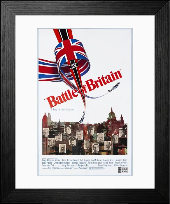 Framed Print : BATTLE OF BRITAIN, bottom 2nd from left: Michael Caine, center: Laurence Olivier, Christopher Plummer, Robert Shaw, center right: Ralph Richardson Framed Print : BATTLE OF BRITAIN, bottom 2nd from left: Michael Caine, center: Laurence Olivier, Christopher Plummer, Robert Shaw, center right: Ralph Richardson