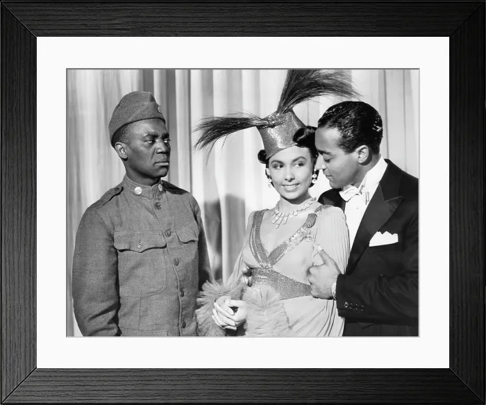 Framed Print : STORMY WEATHER, from left, Bill Robinson, Lena Horne, 1943