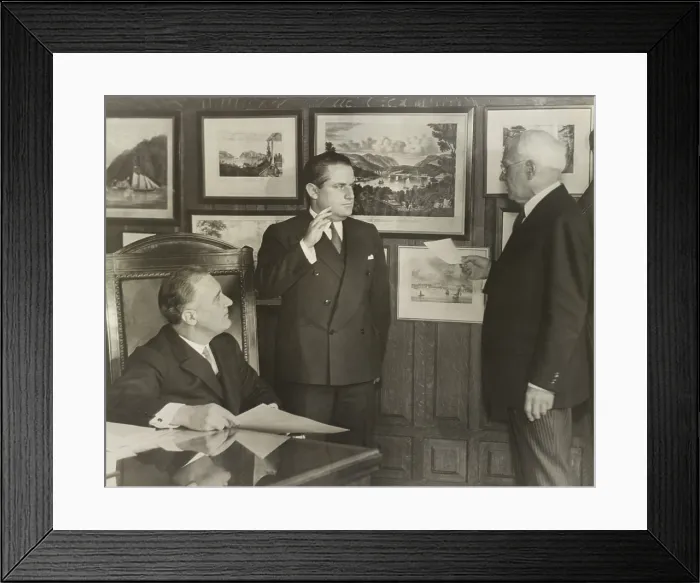 Framed Print : Samuel Irving Rosenman sworn in as New York State Supreme Court justice. March 24, 1932 Framed Print : Samuel Irving Rosenman sworn in as New York State Supreme Court justice. March 24, 1932