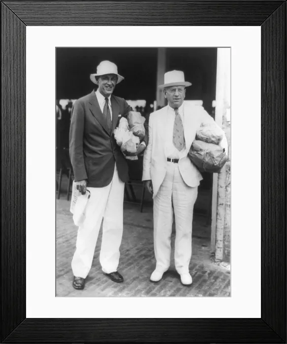 Framed Print : FDR's feuding but indispensable New Dealers, Harold L. Ickes and Harry Hopkins. Oct Framed Print : FDR's feuding but indispensable New Dealers, Harold L. Ickes and Harry Hopkins. Oct
