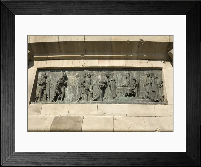 Framed Print : BUIGAS I MONRAVA, Gaiet (1851-1919); ATCHE i FARRE, Rafael (1854-1923). Monument to Christopher Columbus. SPAIN. Barcelona Framed Print : BUIGAS I MONRAVA, Gaiet (1851-1919); ATCHE i FARRE, Rafael (1854-1923). Monument to Christopher Columbus. SPAIN. Barcelona
