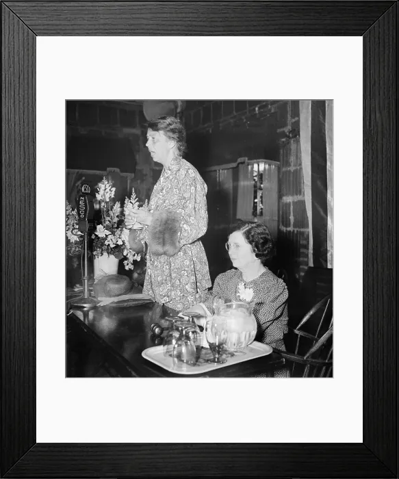 Framed Print : Eleanor Roosevelt speaking in Washington, D.C. 1936. (BSLOC_2015_2_247)