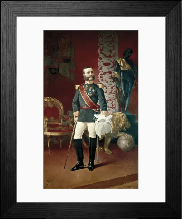 Framed Print : ESTEBAN, Hermenegildo (19th century). Portrait of Alfonso XII. 1889. Oil on canvas. - Iberfoto / Everett Collection (290016)**US SALES ONLY**