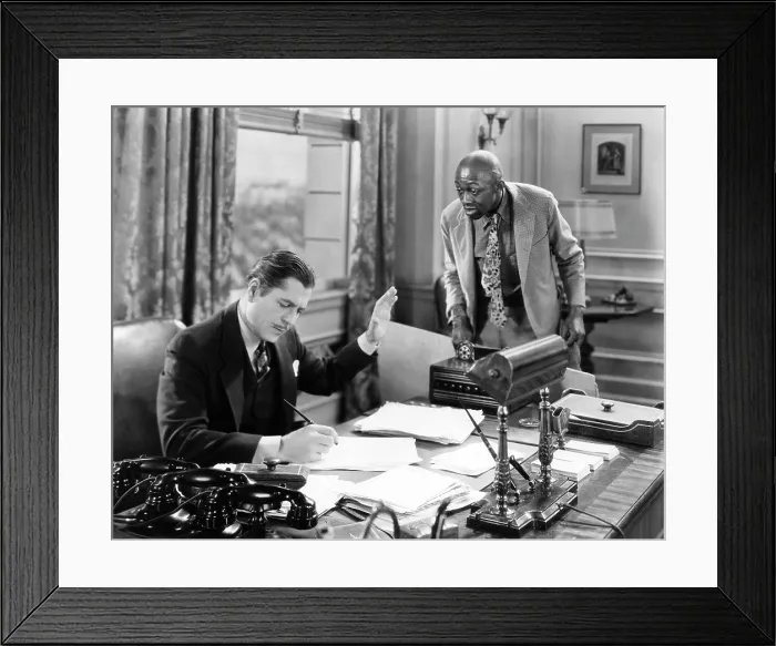 Framed Print : STAND UP AND CHEER!, Warner Baxter, Stepin Fetchit, 1934, TM & Copyright (c) 20th Century Fox Film Corp. / courtesy Everett Collection Framed Print : STAND UP AND CHEER!, Warner Baxter, Stepin Fetchit, 1934, TM & Copyright (c) 20th Century Fox Film Corp. / courtesy Everett Collection