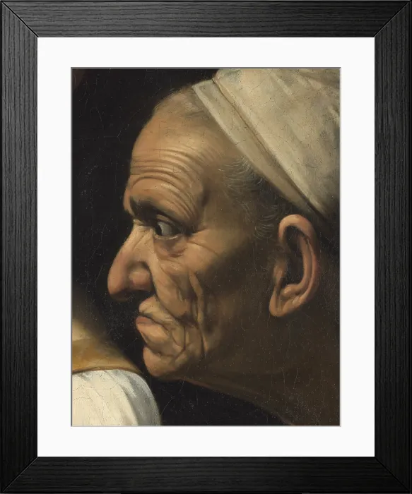 Framed Print : Judith Beheading Holofernes, by Michelangelo Merisi known as Caravaggio, 1598 - 1599 about, 16th Century, oil on canvas, cm 144 x 195 - Italy, Lazio, Rome