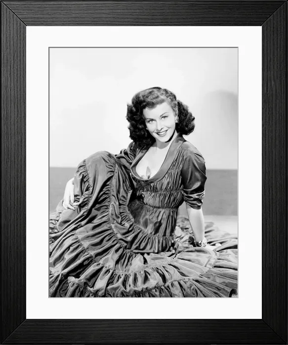 Framed Print : ANNA LUCASTA, Paulette Goddard, wearing a dress by Jean Louis, 1949