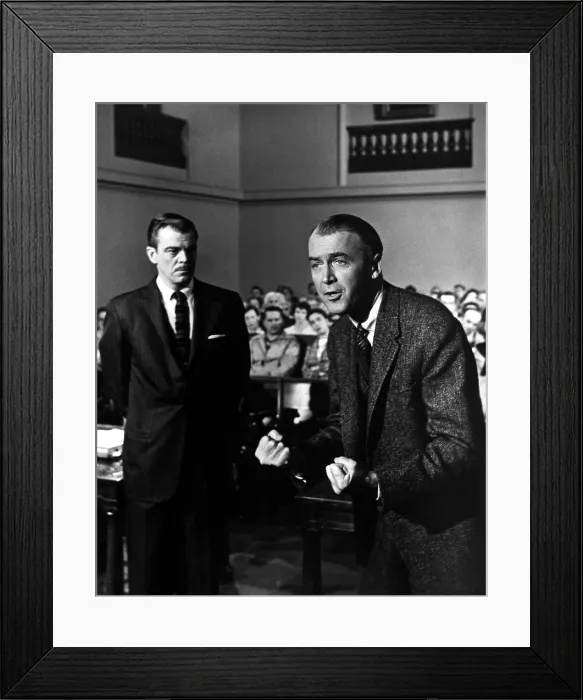 Framed Print : ANATOMY OF A MURDER, Brooks West, James Stewart, 1959