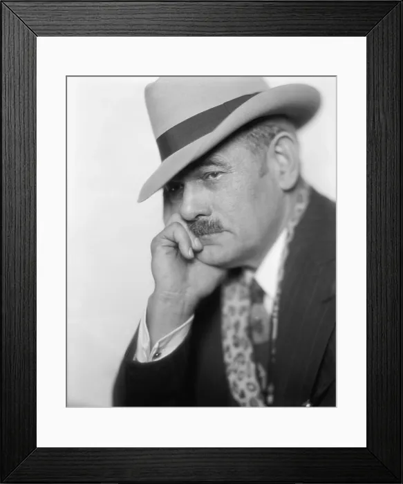 Framed Print : Gutzon Borglum, Danish American sculptor who designed and led the carving of Stone Mountain and Mount Rushmore, ca. 1930. (BSLOC_2013_8_262)