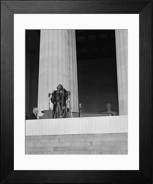 Framed Print : Marian Anderson singing at her concert at the Lincoln Memorial, April 9, 1939. (BSLOC_2013_8_268) Framed Print : Marian Anderson singing at her concert at the Lincoln Memorial, April 9, 1939. (BSLOC_2013_8_268)