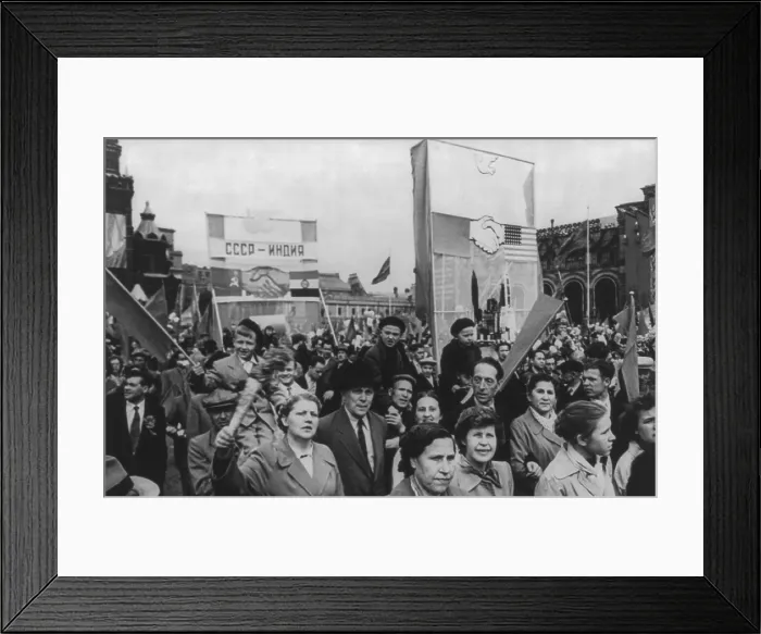 Framed Print : May Day celebration is Moscow, 1960. Communist demonstration of representatives of the working people on the Red Square. (BSLOC_2015_2_260) Framed Print : May Day celebration is Moscow, 1960. Communist demonstration of representatives of the working people on the Red Square. (BSLOC_2015_2_260)