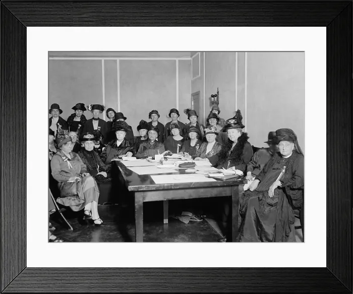 Framed Print : Executives of International Council of Women, May 4, 1925. ICW advocated human rights for women with the League of Nations during the 1920s. Washington, D.C. (BSLOC_2015_16_206)