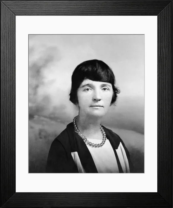 Framed Print : Margaret Sanger, American activist for birth control and sex education in the 1910s and 1920s. 1920 portrait. (BSLOC_2015_16_210)