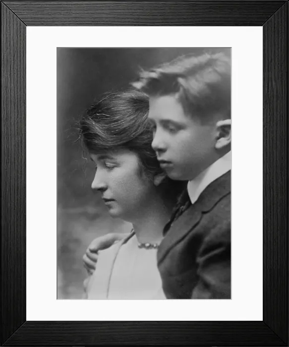 Framed Print : Margaret Sanger with her oldest son Stuart Sanger, ca. 1916. Stuart became a doctor, eventually settled in Tucson with his wife, Barbara Peabody, and two daughters
