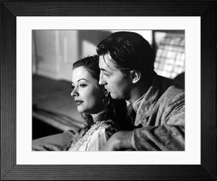 Framed Print : OUT OF THE PAST, Jane Greer, Robert Mitchum, 1947