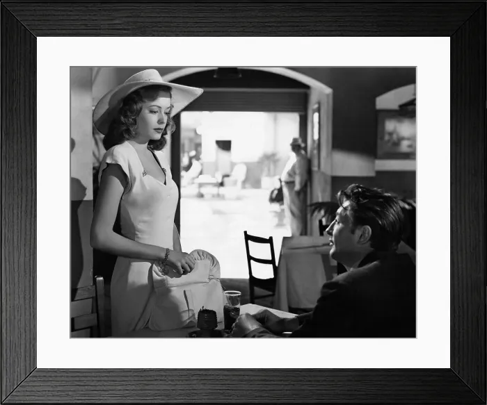 Framed Print : OUT OF THE PAST, Jane Greer, Robert Mitchum, 1947