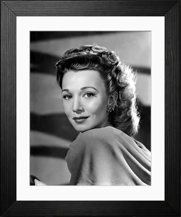 Framed Print : OUT OF THE BLUE, Carole Landis, 1947