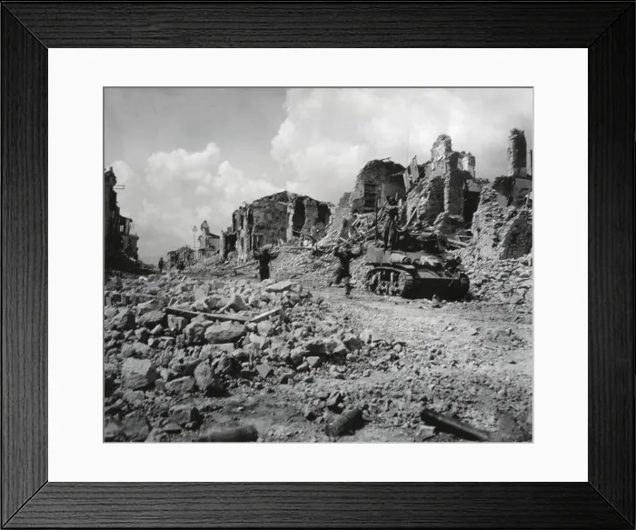Framed Print : Snipers of German 362nd Infantry surrender after their ammunition gave out Framed Print : Snipers of German 362nd Infantry surrender after their ammunition gave out