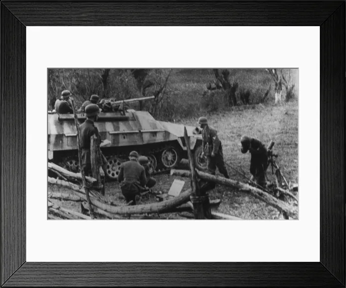 Framed Print : World War 2 combat in Yugoslavia, ca. 1944