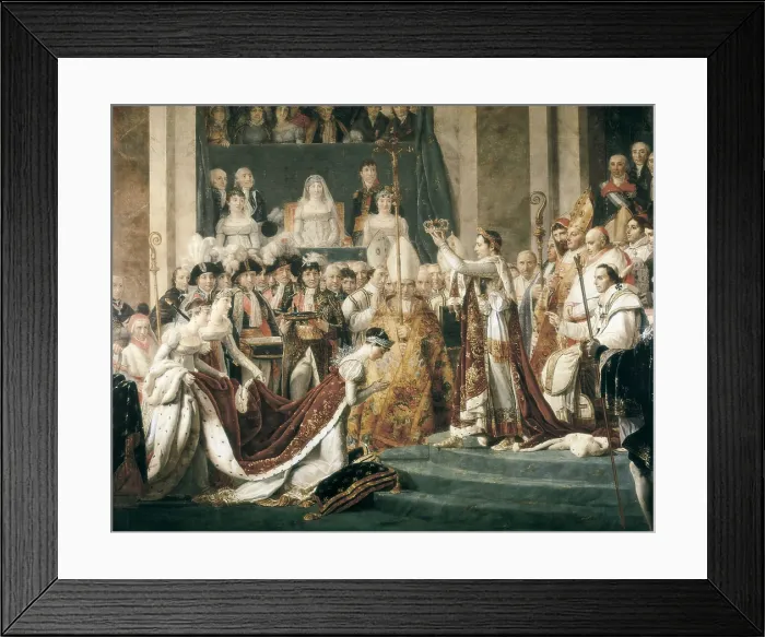 Framed Print : ROUGET, Georges (1784-1869); David, Jacques-Louis (1748-1825). The Consecration of the Emperor Napoleon and the Coronation of the Empress Josephine, 2nd December 1804. 1808 Framed Print : ROUGET, Georges (1784-1869); David, Jacques-Louis (1748-1825). The Consecration of the Emperor Napoleon and the Coronation of the Empress Josephine, 2nd December 1804. 1808