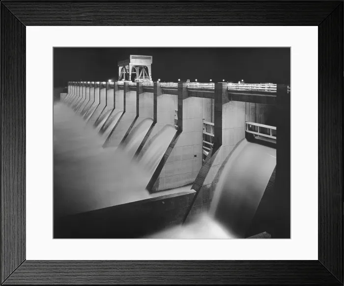 Framed Print : Chickamauga Dam, built by the Tennessee Valley Authority (TVA), was a New Deal public works project to bring flood control, electricity Framed Print : Chickamauga Dam, built by the Tennessee Valley Authority (TVA), was a New Deal public works project to bring flood control, electricity