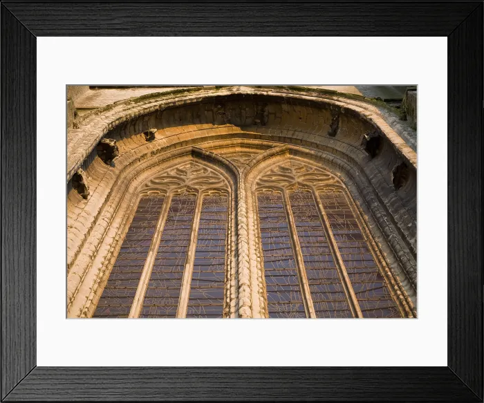 Framed Print : BELGIUM. Oudenarde. Sint-Walburgakerk Church's windows, 12th-15th centuries. Gothic art. Glass window. - Paul Maeyaert / Iberfoto / Everett Collection (449366)**US SALES ONLY**