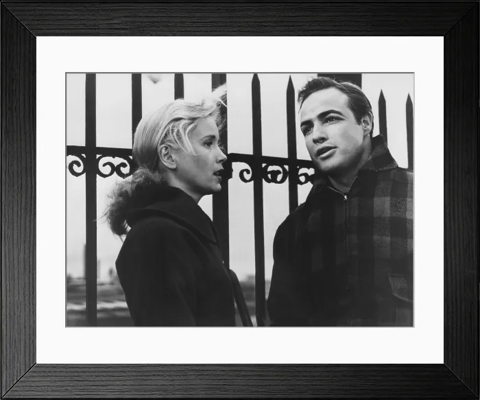Framed Print : ON THE WATERFRONT, from left: Eva Marie Saint, Marlon Brando, 1954 Framed Print : ON THE WATERFRONT, from left: Eva Marie Saint, Marlon Brando, 1954