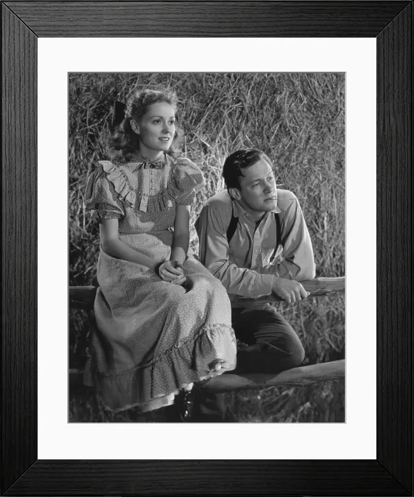 Framed Print : OUR TOWN, from left: Martha Scott, William Holden, 1940