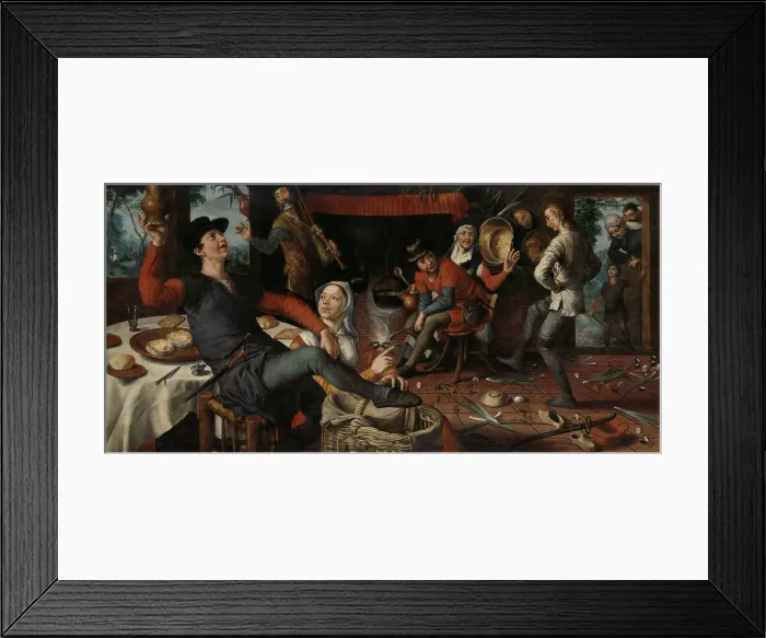 Framed Print : The Egg Dance, by Pieter Aertsen, 1552, Dutch painting, oil on panel Framed Print : The Egg Dance, by Pieter Aertsen, 1552, Dutch painting, oil on panel
