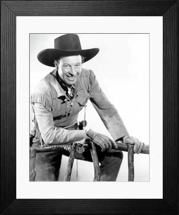 Framed Print : OVERLAND WITH KIT CARSON, Bill Elliott, (aka William Elliott, aka Wild Bill Elliott), 1939