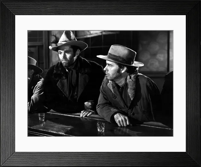 Framed Print : THE OX-BOW INCIDENT, Henry Fonda, Harry Morgan, 1943, bar, TM and Copyright (c) 20th Century-Fox Film Corp. All Rights Reserved Framed Print : THE OX-BOW INCIDENT, Henry Fonda, Harry Morgan, 1943, bar, TM and Copyright (c) 20th Century-Fox Film Corp. All Rights Reserved