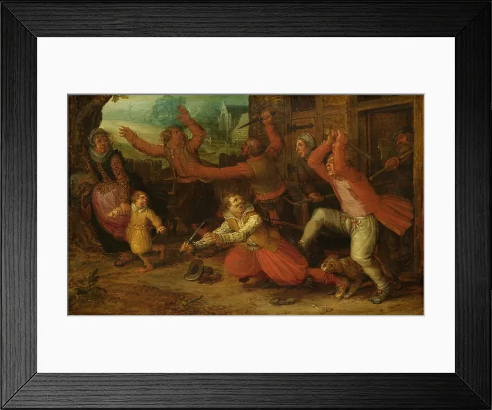 Framed Print : The Peasant's Joy (The Expulsion), by workshop of David Vinckboons, after 1619, Dutch oil painting Framed Print : The Peasant's Joy (The Expulsion), by workshop of David Vinckboons, after 1619, Dutch oil painting