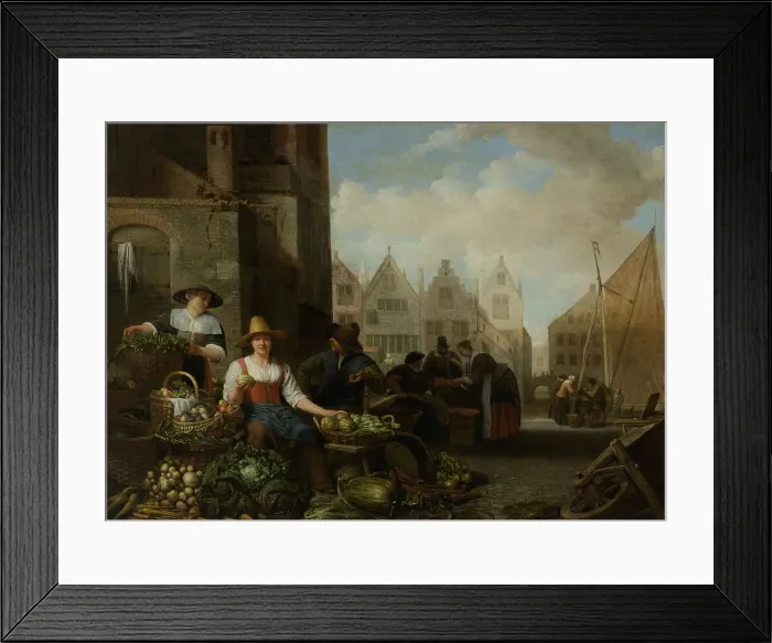 Framed Print : The Vegetable Market, by Hendrick Sorgh, 1662, Dutch painting, oil on panel Framed Print : The Vegetable Market, by Hendrick Sorgh, 1662, Dutch painting, oil on panel