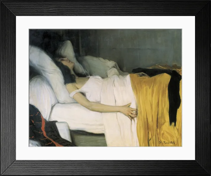 Framed Print : RUSInOL i PRATS, Santiago (1861-1931). The Morphine. 1894. Oil on canvas. SPAIN. Sitges. Cau Ferrat Museum. - J. Bedmar / Iberfoto / Everett Collection (271589)**US SALES ONLY** Framed Print : RUSInOL i PRATS, Santiago (1861-1931). The Morphine. 1894. Oil on canvas. SPAIN. Sitges. Cau Ferrat Museum. - J. Bedmar / Iberfoto / Everett Collection (271589)**US SALES ONLY**
