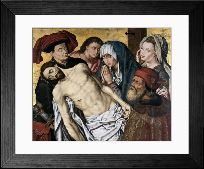 Framed Print : Goes, Hugo van der, also called 'Hugues de Gand' (1440-1482). The Deposition of Christ. 15th c. Flemish art. Oil. BELGIUM. Tournai. Fine Arts Museum Framed Print : Goes, Hugo van der, also called 'Hugues de Gand' (1440-1482). The Deposition of Christ. 15th c. Flemish art. Oil. BELGIUM. Tournai. Fine Arts Museum