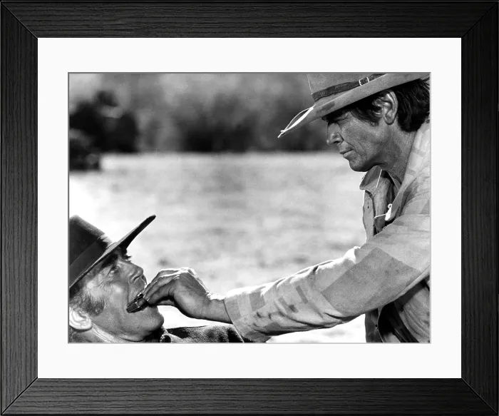 Framed Print : ONCE UPON A TIME IN THE WEST, Henry Fonda, Charles Bronson, 1968 Framed Print : ONCE UPON A TIME IN THE WEST, Henry Fonda, Charles Bronson, 1968