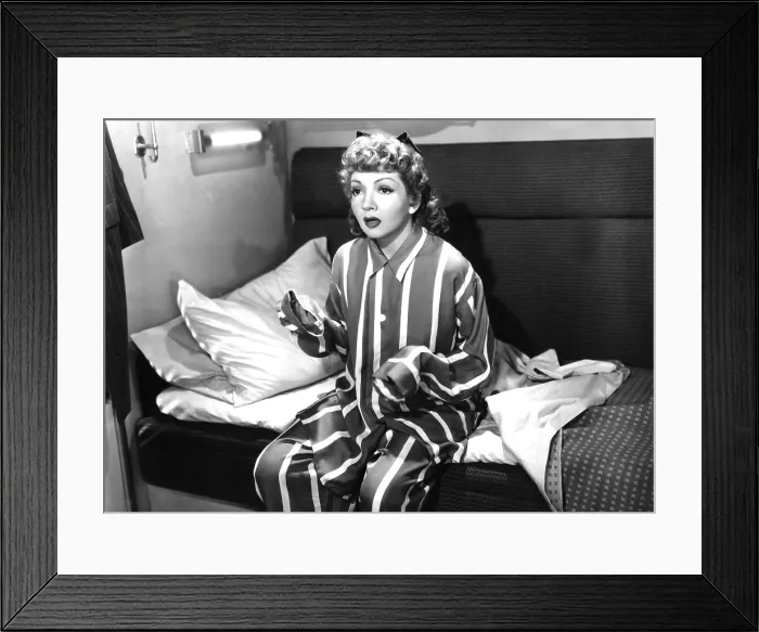 Framed Print : THE PALM BEACH STORY, Claudette Colbert, 1942