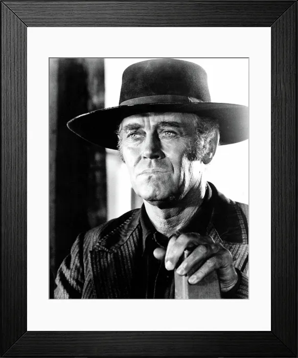 Framed Print : ONCE UPON A TIME IN THE WEST, Henry Fonda, 1968 Framed Print : ONCE UPON A TIME IN THE WEST, Henry Fonda, 1968