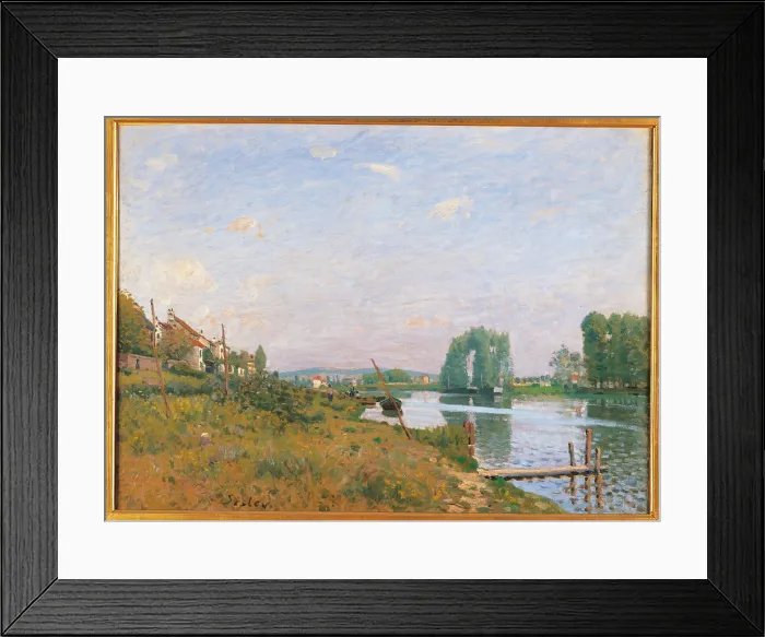Framed Print : The Island of Saint Denis, by Alfred Sisley, 1872, 19th Century, oil on canvas, cm 50, 5 x 65 - France, Ile de France, Paris, Muse dOrsay, RF2435. All Framed Print : The Island of Saint Denis, by Alfred Sisley, 1872, 19th Century, oil on canvas, cm 50, 5 x 65 - France, Ile de France, Paris, Muse dOrsay, RF2435. All