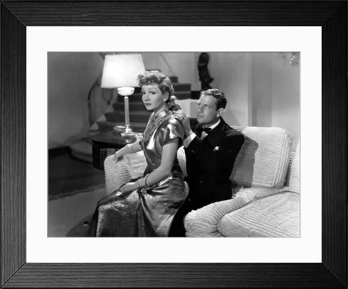 Framed Print : THE PALM BEACH STORY, Claudette Colbert, Joel McCrea, 1942
